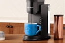 a keurig k-express coffee maker brewing coffee
