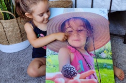easy canvas child with canvas print