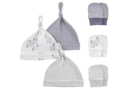 Carter's Hat and Mitten Set