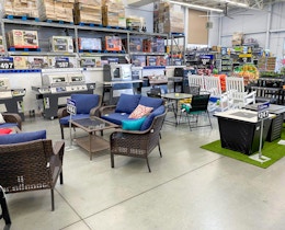 Shop Patio Items on Clearance at Walmart: Area Rugs, Fire Pits, and More card image