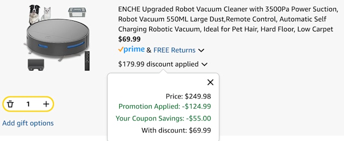 Robot Vac cart