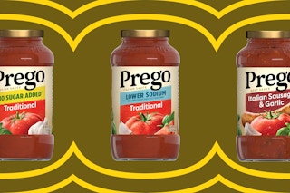 bottles of prego pasta sauce