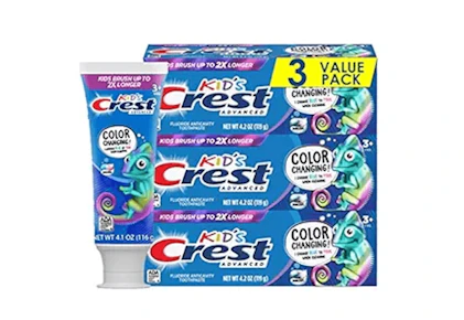 Crest Kid's Toothpaste 3-Pack
