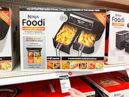 Ninja Foodi 2-Basket Air Fryer, Only $85.49 at Target (Reg. $180) card image