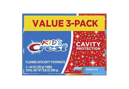 Crest Kid's Toothpaste 3-Pack