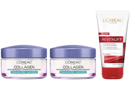 3 L'Oréal Paris Skincare Products