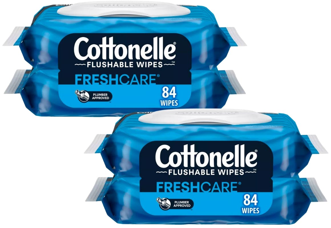 2 Cottonelle Wipes 2-Packs