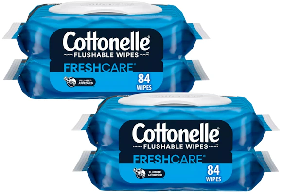 2 Cottonelle Wipes 2-Packs