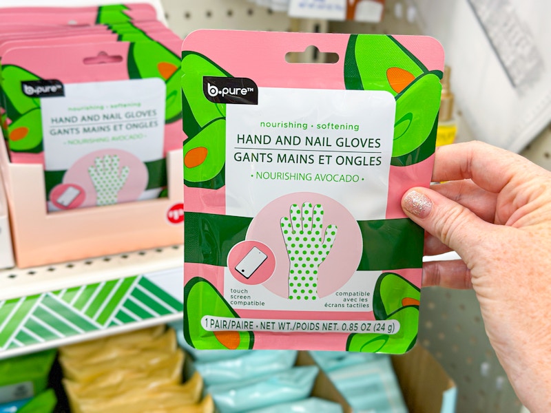 dollar tree b-pure hand and nail gloves