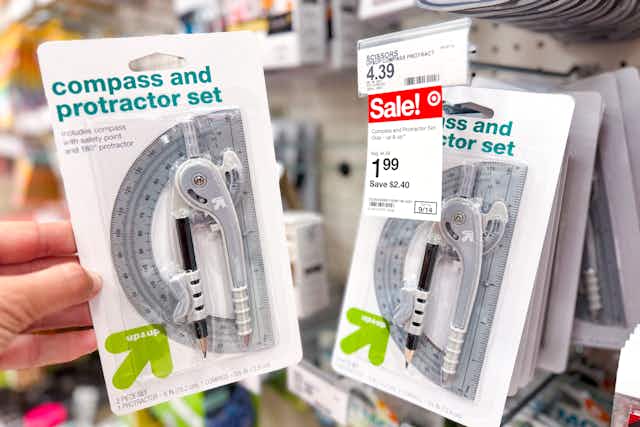 Compass and Protractor Set, Only $1.89 at Target card image