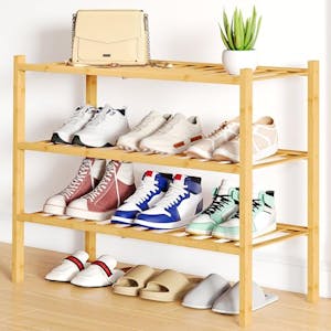 3-Tier Bamboo Shoe Rack