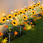 Solar Sunflower Light Set