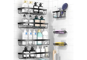 Adhesive Shower Caddy Set