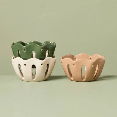 Hearth & Hand Berry Serving Bowls
