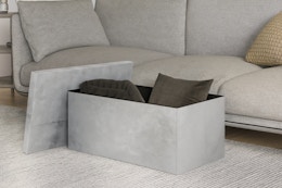 The Home Depot Lavish Home storage ottoman