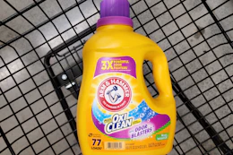 arm hammer detergent in shopping cart