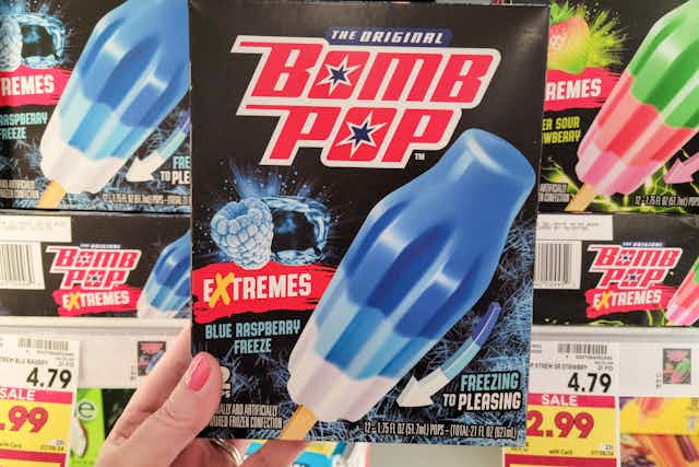 The Original Bomb Pop Extremes Ice Pops, Only $1.99 at Kroger card image
