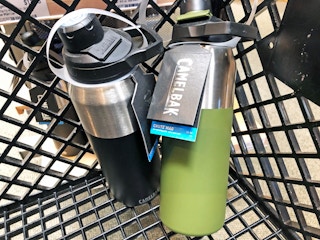 Two Camelbak Chute Mag bottles in a shopping cart.