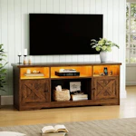 Farmhouse LED TV Stand