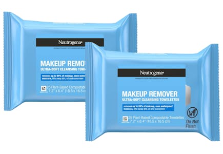 2 Neutrogena Makeup Wipe Packs
