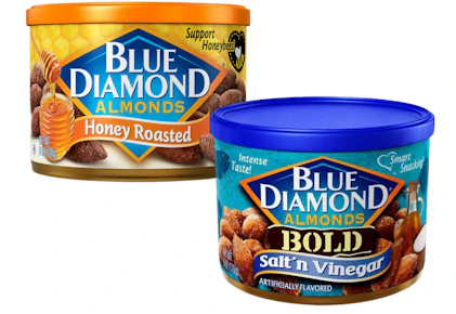 2 Blue Diamond Almond Cans