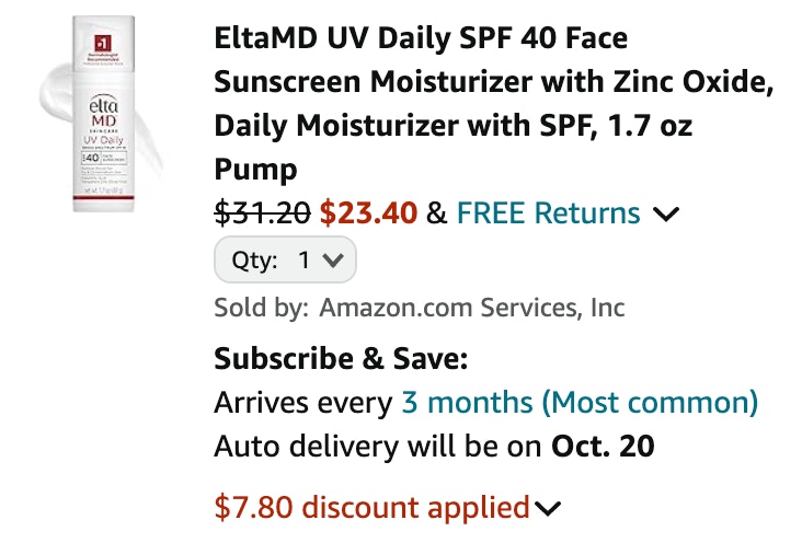 EltaMD UV Daily SPF 40 Sunscreen