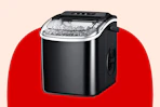 Stock photo of black Simzlife Countertop Ice Maker