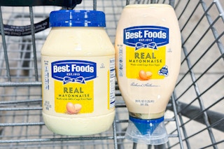 hellmanns best foods mayo in shopping cart
