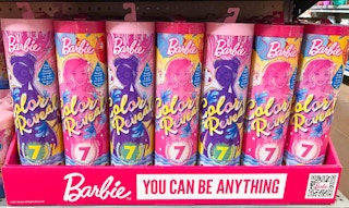 walmart barbie color reveal on shelf