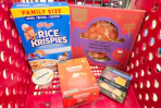 target matchup groceries in shopping cart