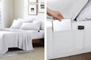white sheet set