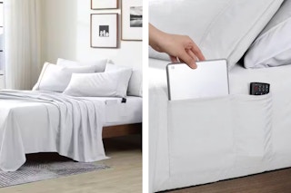 white sheet set