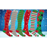 Christmas Knee High Compression Socks