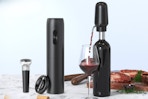 CIRCLE JOY Electric Wine Opener Set on a kitchen counter.