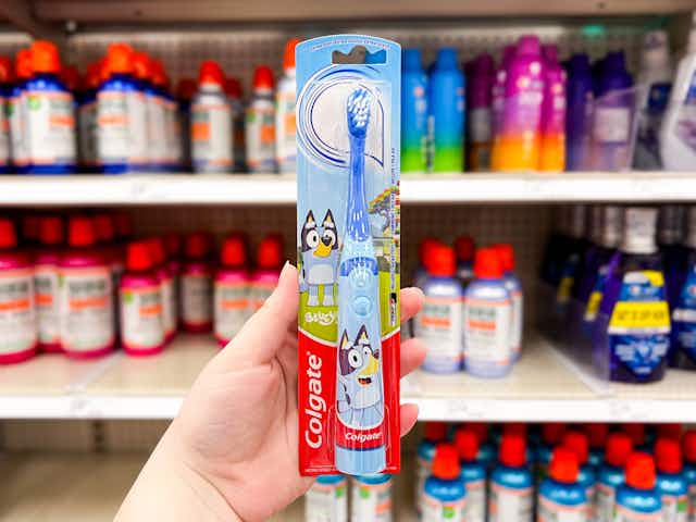 Bluey Battery-Powered Toothbrush, Only $1.84 at Target card image