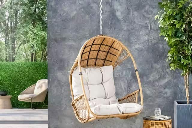 Hanging Chair Swing, Now Just $187 at Home Depot (Reg. $299) card image