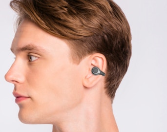 a person wearing earbuds