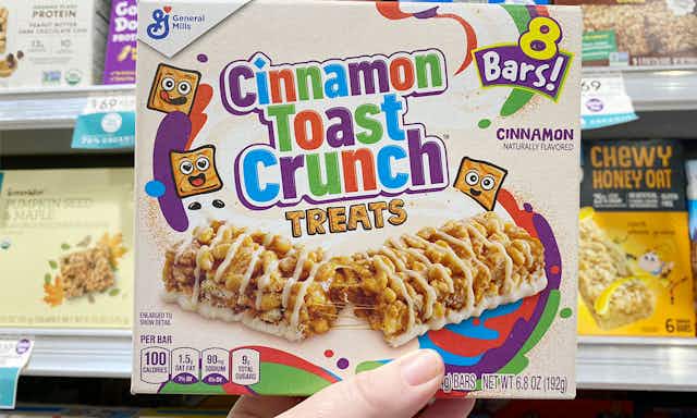 Cinnamon Toast Crunch Cereal Bars, as Low as $1.29 at Amazon card image