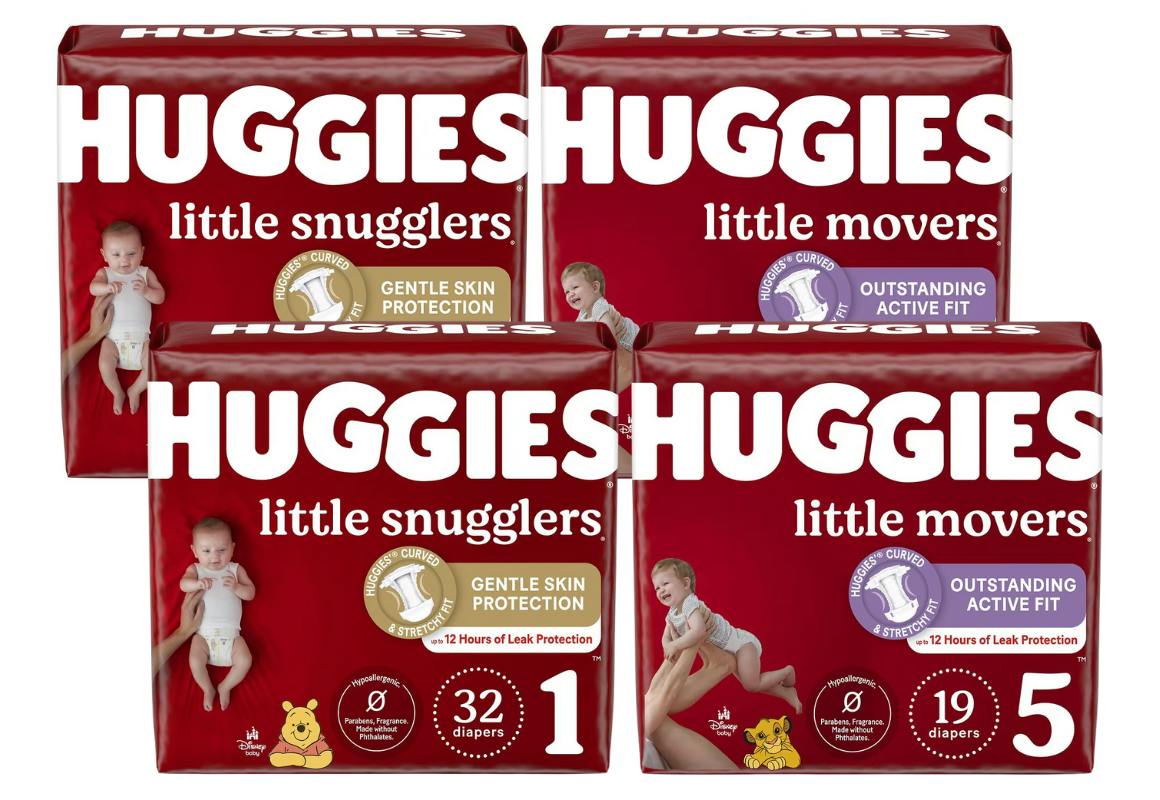 4 Huggies Diaper Packs