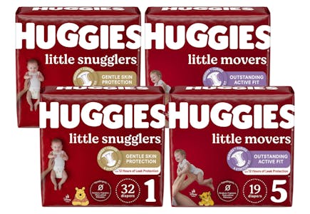 4 Huggies Diaper Packs