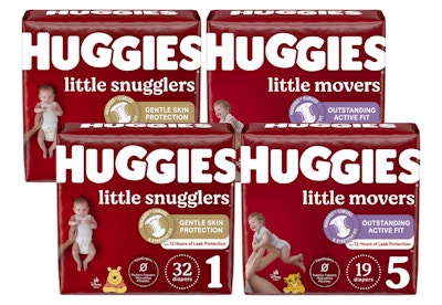 4 Huggies Diaper Packs