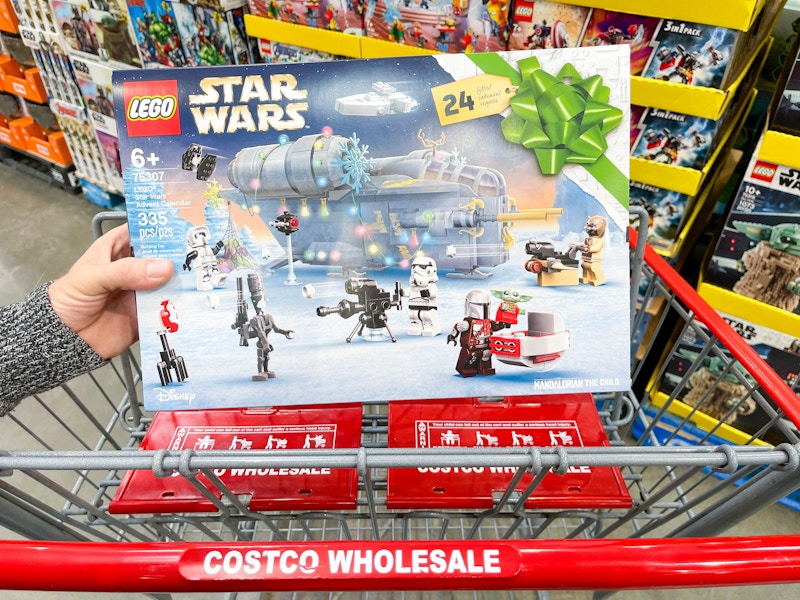 lego star wars advent calendar in costco cart