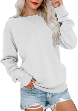 Womens Casual Long Sleeve Sweatshirt