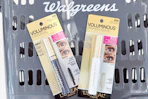 loreal mascaras in front of a walgreens basket
