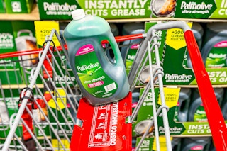 palmolive dish soap in costco shopping cart