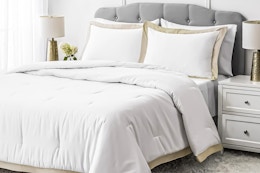 Lifestyle image of the Hotel Style 3-piece comforter set