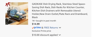 dish rack Amazon receipt