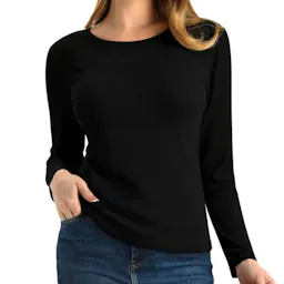 Women's Long Sleeve Ribbed Top