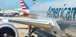 An American Airlines plane on the tarmac