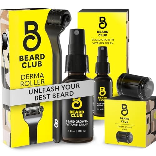 Derma Roller & Beard Growth Spray